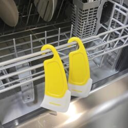 Kitchen Silicone Scraper for Dishwasher, Pot Bottom Cleaning, High Temperature Resistant, for Washing Pots and Dishes, Non-Stick Pan, Household Scraper, Oil Stain Scraper