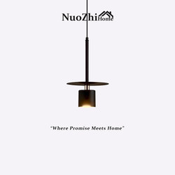 Minimalist and Creative Bedside Pendant Light for Bedroom, ins Bar Counter Restaurant Light, Danish Designer Model Room Decorative Pendant Light