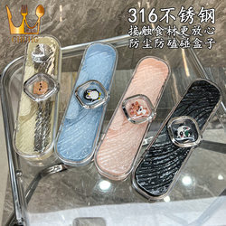 Tableware Set 316 Stainless Steel Chopsticks Portable Cutlery Box Storage Box Cartoon Three-Piece Spoon Set for One Person