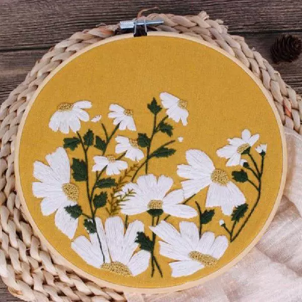 DIY Flowers Plants Pattern Embroidery Set Needlework Tools-Taobao