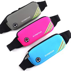 New Sports Running Waist Bag, Multi-Functional Men's and Women's Mobile Phone Bag, Outdoor Equipment, Waterproof Mini Fitness Belt Bag