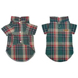 New Plaid Shirt Dog Clothes for Small and Medium-Sized Dogs, Teddy, Pomeranian, Optional Dog Clothes for Spring, Autumn and Winter, Soft