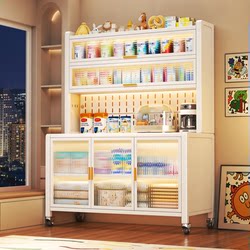 Baby Feeding Table Storage Cabinet, Baby Supplies Storage Rack, Wall-Mounted Integrated Storage Rack, Multi-Functional Thickened Storage Cabinet