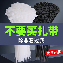 Self-Locking Cable Ties Nylon Plastic High-Strength Easy-To-Pull Fixed Buckle Binding Strap Cable Tightener Winter