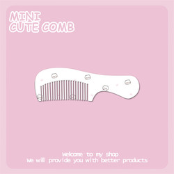 Mini Cartoon Couple Hair Comb, Small and Easy to Carry, Anti-Static Mini Hair Comb for Bangs