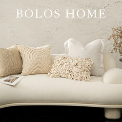 Beros Cure Department High-End Sofa Cushion Living Room Lumbar Pillow Simple Modern Pure Beige