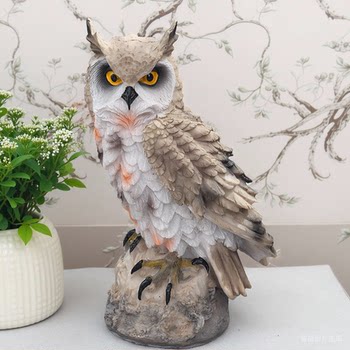 
Simulated owl ornaments balcony garden decoration