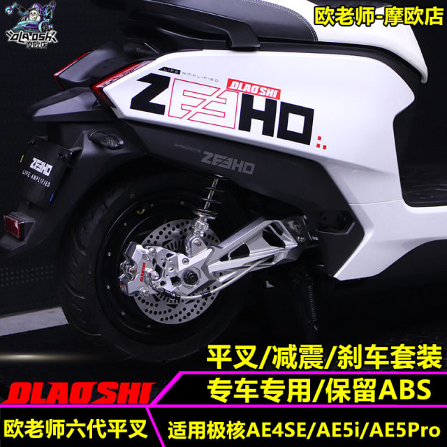 Teacher Ou flat forks suitable for extreme nuclear electric vehicles AE4SE AE5i AE5i modified straight-up rear flat fork accessories