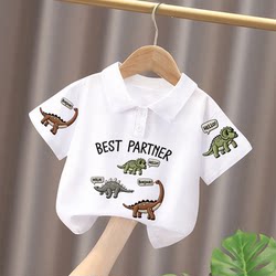 Summer New Style 2026 Boys and Girls Pure Cotton Short-Sleeved Polo Shirts Kidsren's Short-Sleeved T-Shirts Baby Fashionable Tops