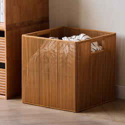 Dirty Clothes Basket for Bedroom, Household Dirty Clothes Hamper, Laundry Basket, Dirty Clothes Storage Basket, Imitation Rattan Bathroom Dirty Clothes Basket