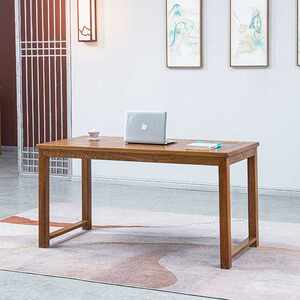 
Xungu mahogany furniture African wenge wood (scientific name: African wood) desk solid wood desk Xinzhong