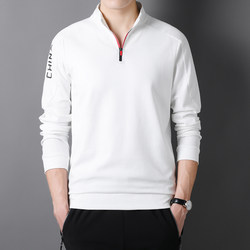 Chinese Long-Sleeved Pure Cotton Polo Shirt for Men and Women, Sweatshirt for Athletes, Sports Training, Martial Arts Competition, Team Uniform Top