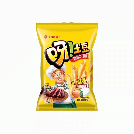 Special offer of Orion Potatoes 40g tomato sauce tenderloin steak flavor casual puffed snacks in various flavors