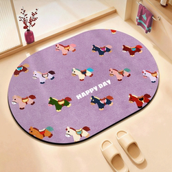 Diatom Mud Floor Mat, Absorbent Mat for Bathroom, Toilet, Non-Slip, Dirt-Resistant, Anti-Fall Mat, Bathroom Entrance Mat