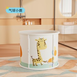 Bichier Swimming Bucket for Infants, Home Bathing, Newborn Foldable Sit-On Bath Bucket, Large Swimming Pool for Baby Bathing