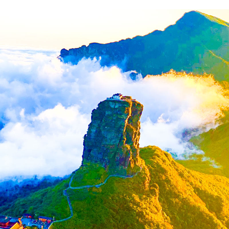 贵州纯玩旅游贵阳出发小七孔西江苗寨梵净山镇远古城3天2晚跟团游