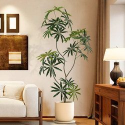 Fake Green Plant Peacock Tree Indoor Living Room Sofa Side Floor-Standing Ornament Potted Plant High-End Bionic Plant Decoration Artificial Tree