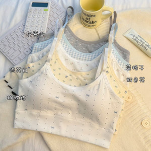 
Junior high school and high school girls' bra and camisole, sweet and versatile inner wear, fixed straps and padded student underwear