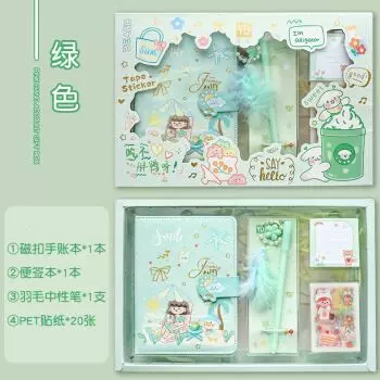 日本购日本购日系手账本套装可爱少h女心日记本手s