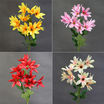 
Simulated Jerusalem artichoke flower chrysanthemum window decoration silk flower outdoor scenery ornaments photography props wedding stage road guide flowers