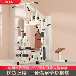 Comprehensive Training Device for Single-Person Use, Indoor Multifunctional Integrated High-Pull-Down Fitness Equipment, Gym Strength Combination