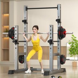 Squat Rack, Multi-Functional Adjustable Barbell Bench Press Rack, Home Pull-Up Rack, Safety Comprehensive Training Device