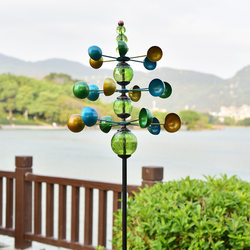 Garden Decoration Windmill Ornament, Iron Art for Villa Gardens, Outdoor Lawn Decoration, Courtyard Landscaping Arrangement