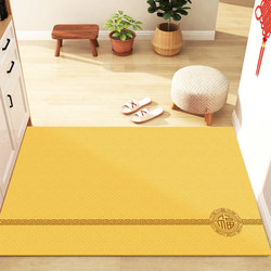 Golden Door Mat, Full Coverage for Entrance, Foyer Mat, Festive Washable Floor Mat, Non-Slip Foot Mat for Entryway