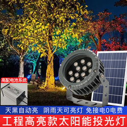 New Solar Lighting Lamp for Tree Lighting and Landscape Lighting, Led Lamp for Outdoor Waterproof Exterior Wall, Courtyard and Lawn Floodlight