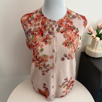 
Pure wool sweater autumn and winter mother's knitted cardigan top