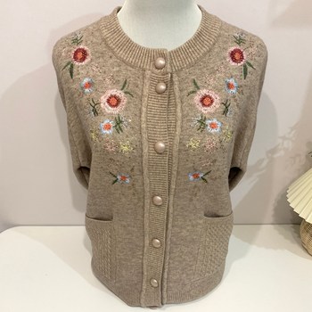 Free shipping insurance for middle-aged and elderly plus velvet and thickened cardigans