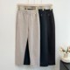 Middle-aged and elderly women's pants mother autumn and winter pants fashionable straight-leg pants wearing elastic waist casual small grandma pants