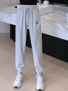 
Women's sweatpants autumn and winter plus velvet 2026 new popular small harem pants spring and autumn thickened loose casual sweatpants