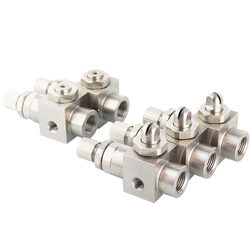 Stainless Steel Pocket-Sized Anti-Drip Fan-Shaped Nozzle Air Atomizing Nozzle Round Atomizing Spray Head Adjustable Humidification