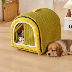 Dog House, Winter Warm Dog House, Removable and Washable, Suitable for All Seasons, Small and Medium-Sized Dog House, Cat House, Pet Sleeping House