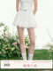 AYF' Yuexi Floating Light' 2025 new French white short skirt retro lace hem cake skirt