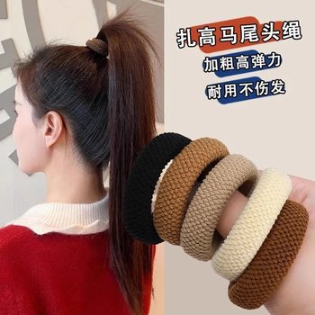 High elastic seamless headband, hairband, hair accessories, rubber band ins for female students with good looks and super fairy