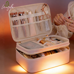 High-End Cosmetic Bag for Women 2026 New Portable Travel Large-Capacity Partitioned Storage Bag Portable Toiletry Bag