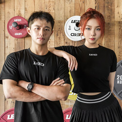 Non-Slip Short-Sleeved T-Shirt Lide Sports Spring and Summer Fitness Wear Daily Wear Loose Antibacterial and Washable