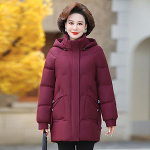 
High-end quality women's 2025 new mother's clothing down jacket women's medium-length large size thickened winter clothing for middle-aged and elderly people
