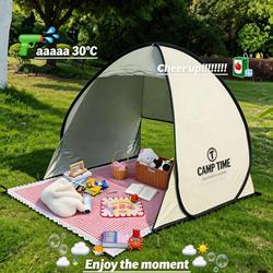 Tent for Outdoor Camping, Foldable and Portable, One-Touch Quick Opening, No Assembly Required, Picnic Tent, Spring Outing Sun Protection Tent