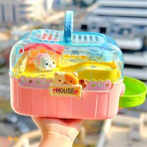 
Naughty Hamster Baby Children's Electric Simulated Animal Play House Toy Feeding Pets as a Birthday Gift for Girls