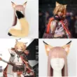 Arknights Mây Đỏ cos sang trọng cáo tai đầu cosplay đuôi cáo Bộ truyện tranh triển lãm đạo cụ đuôi thỏ Đuôi Cáo Size Nhỏ