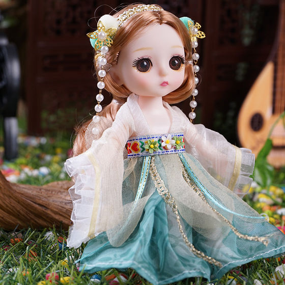 
Ancient costume doll doll girls toy joints movable and changeable doll 17 cm ancient style Hanfu princess