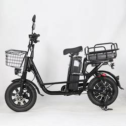 Russian lithium car 16-inch 21A electric bicycle takeaway meal delivery bicycle load King electric car Monster