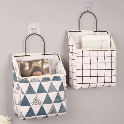Fabric Storage Hanging Bag, Wall-Mounted Dormitory Wall Storage Bag, Behind-The-Door Bathroom Hanging Clothes Bag, Magic Storage Bag