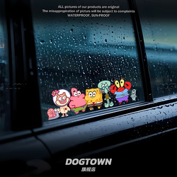 Spongebob Squarepants Family Electric Motorcycle Car Stickers Window Body Scratch Cover Decorative Stickers