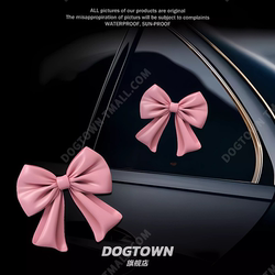 Creative and Cute Simulated Bow Car Stickers to Cover Scratches on the Body, Personalized Decoration Bumper Stickers for Electric Vehicles