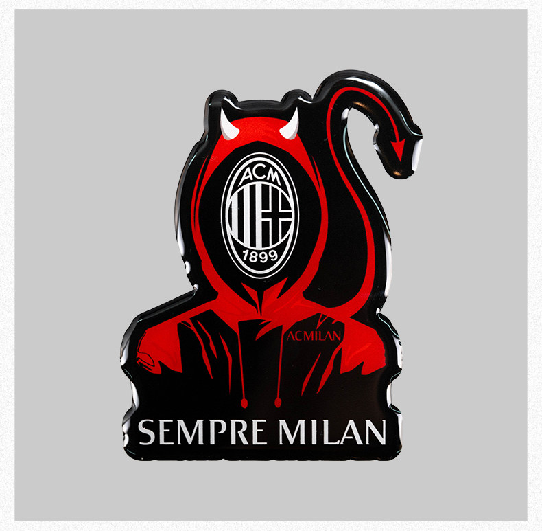 ACミラン ロゴ 車用ステッカー (1パック) - 公式チームグッズ