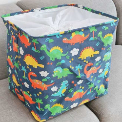Cotton and Linen Storage Bag, Large Clothing Storage Box, Fabric Household Toy Basket, Moving and Organizing Seasonal Storage Bag